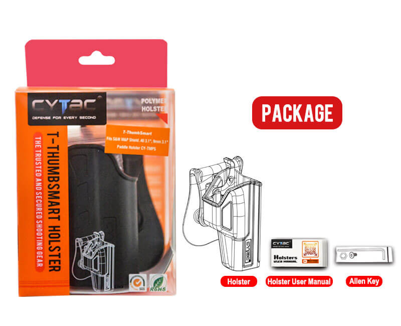 Cytac T-ThumbSmart Holster Package